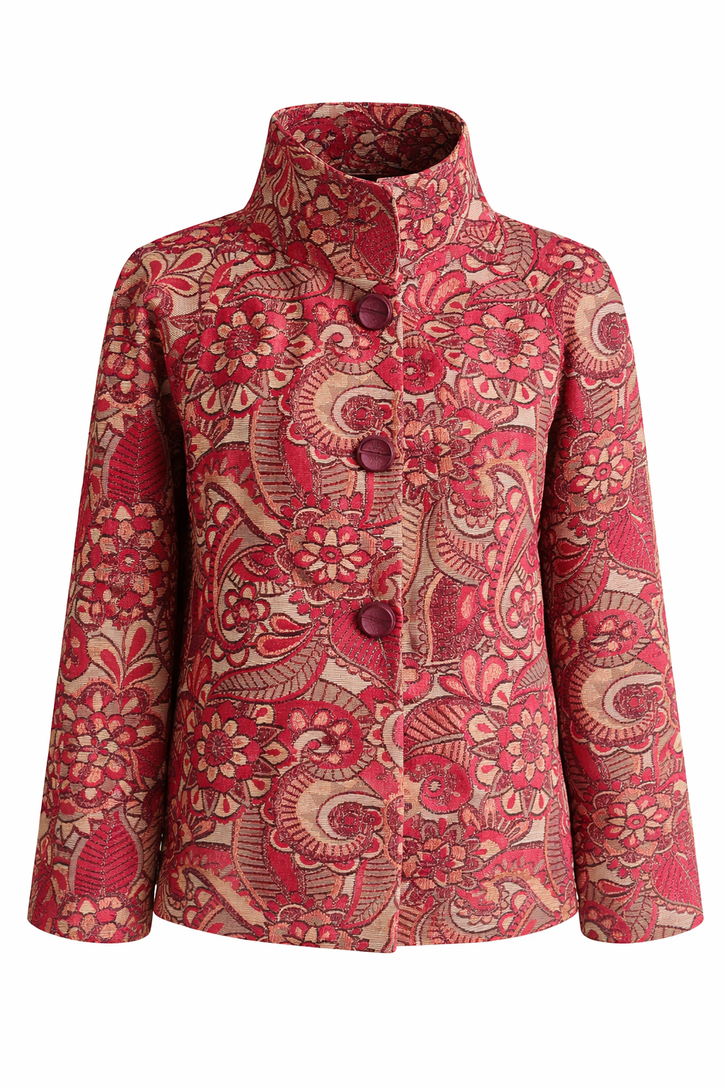 Chaqueta Roja cuello alto