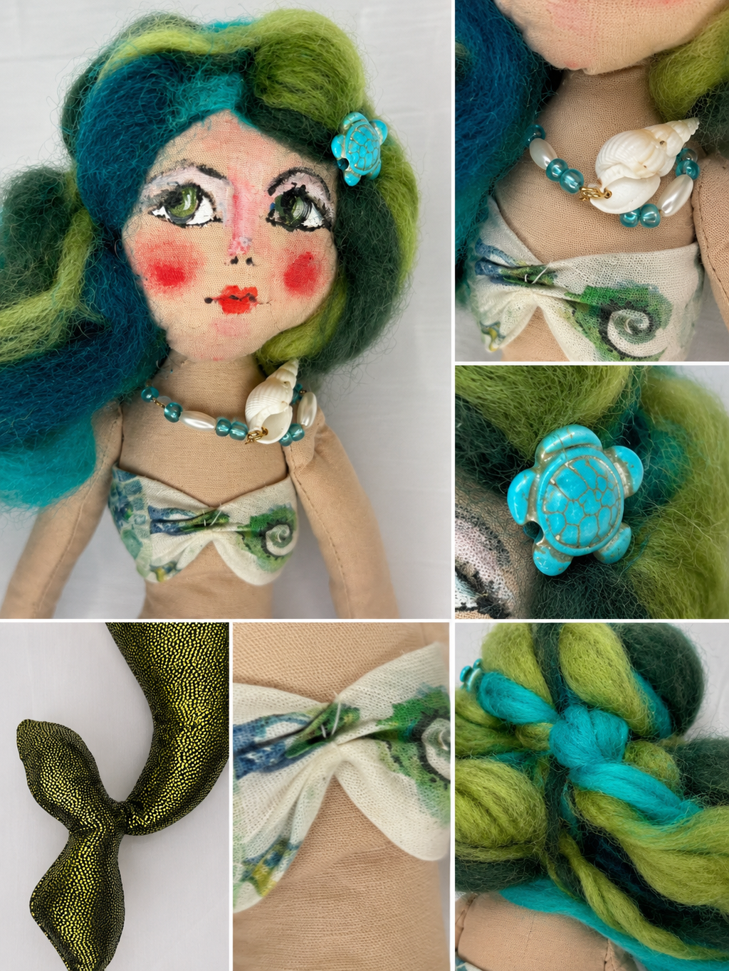 Charm Sirena Esmeralda