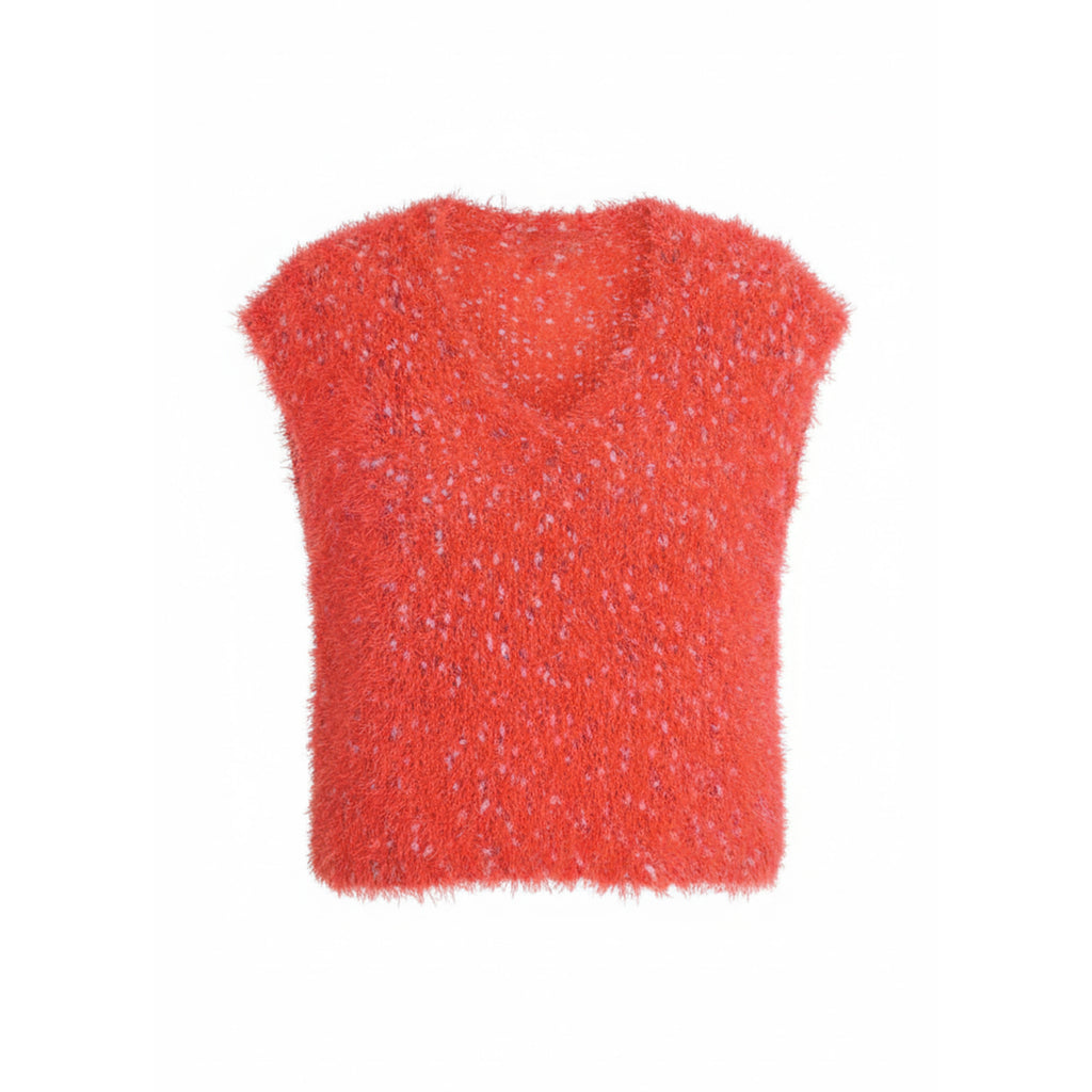 Chaleco Fluffy Rouge