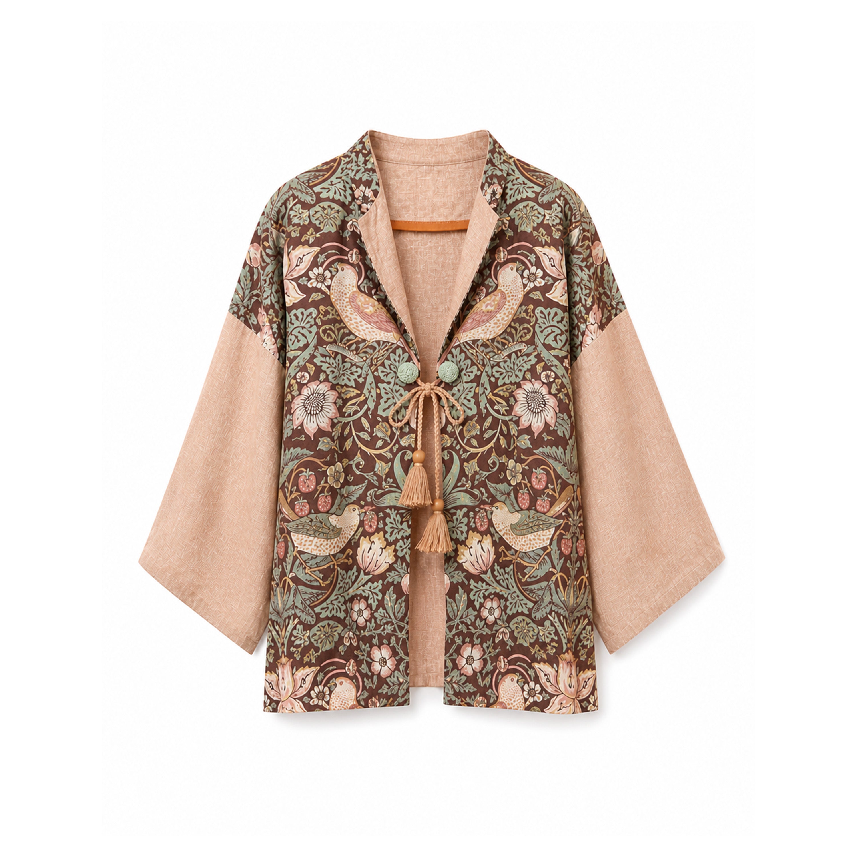 Kimono Lino Jardin De Fresas