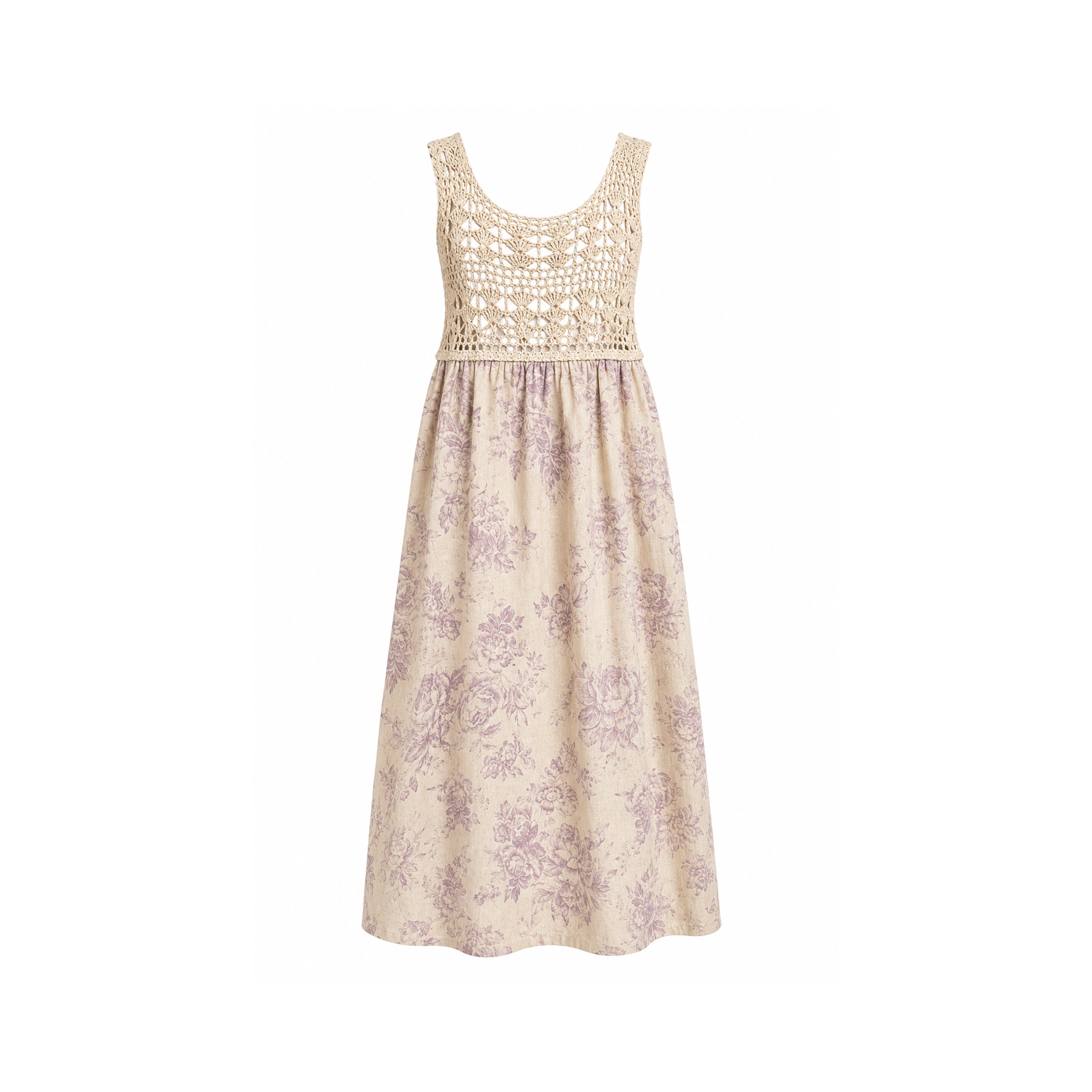 Vestido Crochet Lavanda
